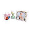 Beautiful Silver Enameled Children Photo Frame on Wood